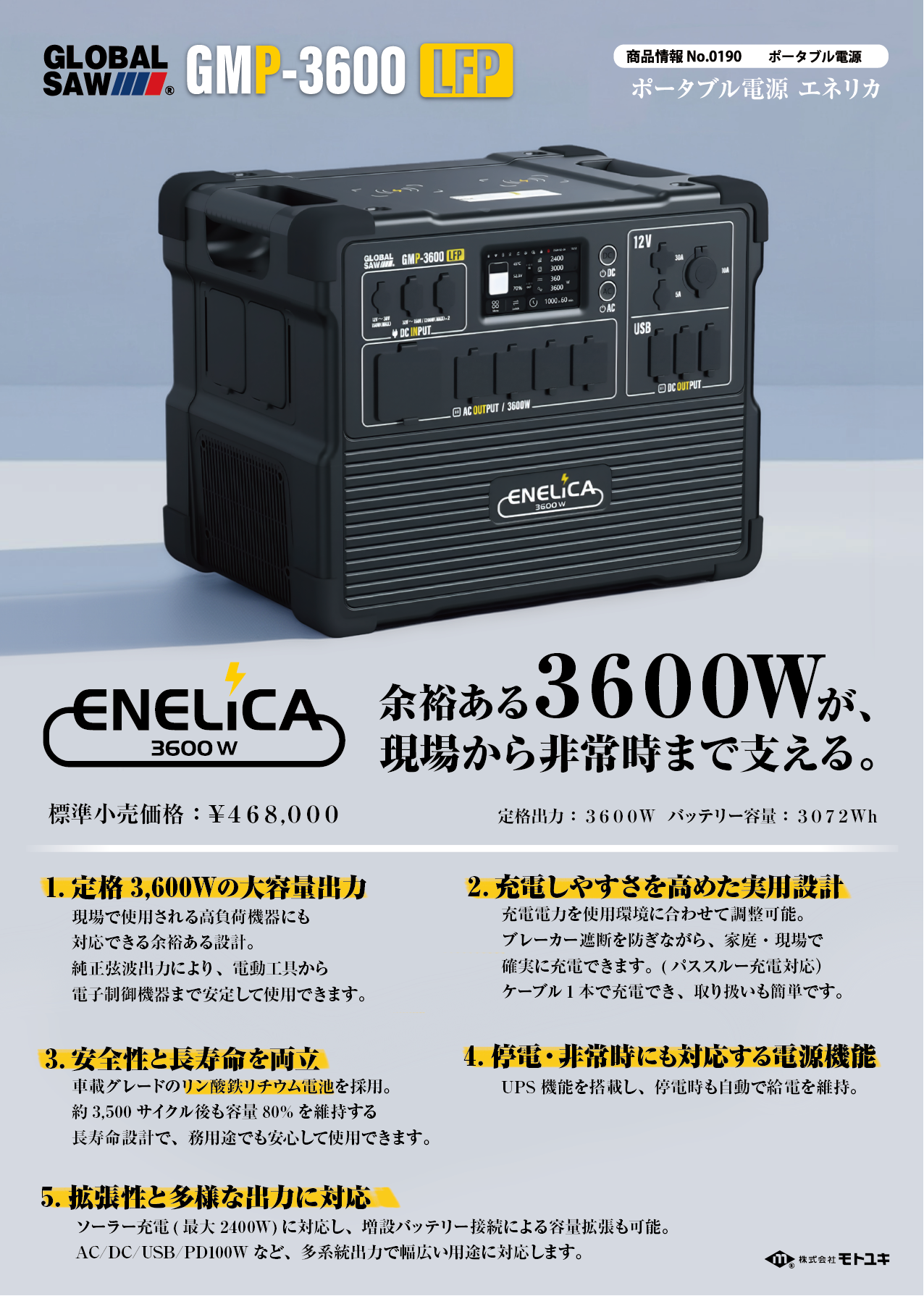 「GMP-3600」を発売